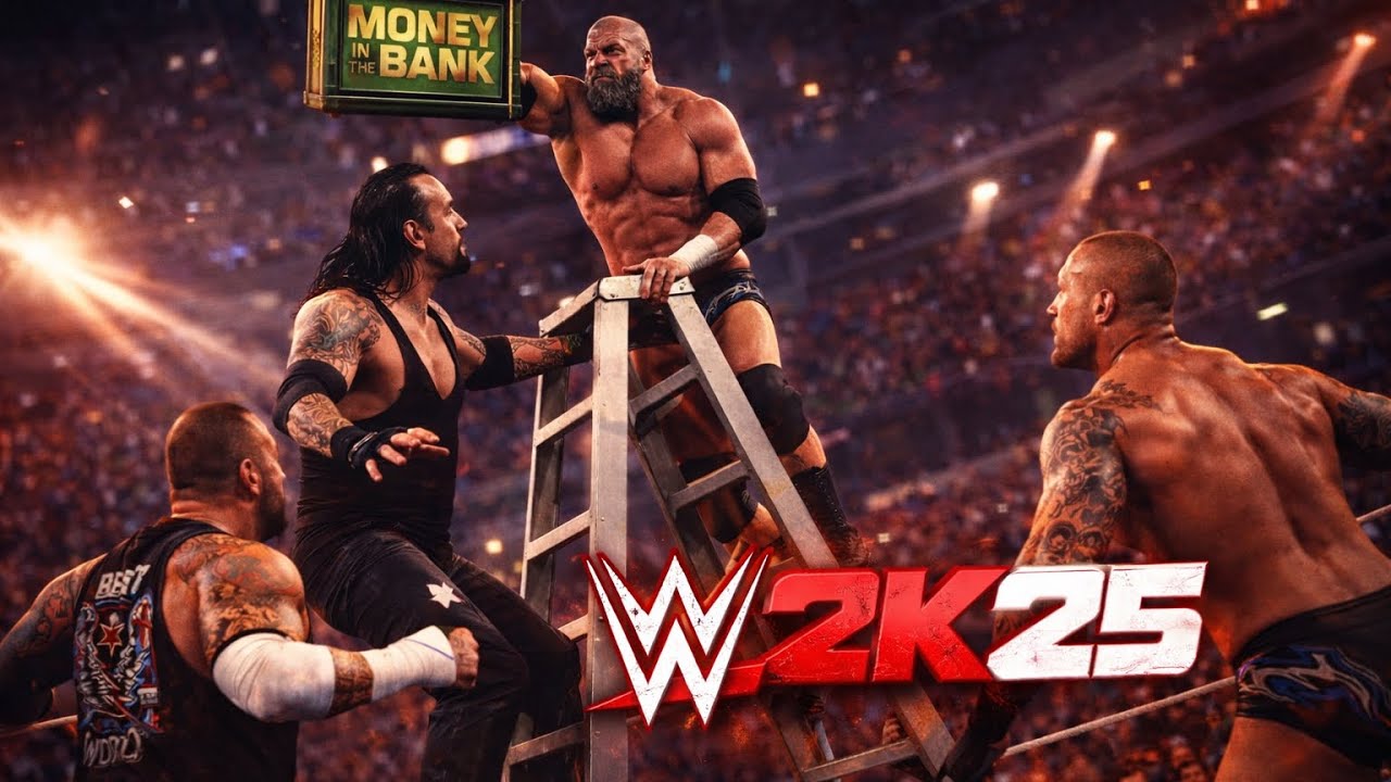 🔥 WWE 2K25 PS5 Ladder Match INSANITY 😱 Triple H vs Randy Orton vs CM Punk vs Undertaker | Extreme 