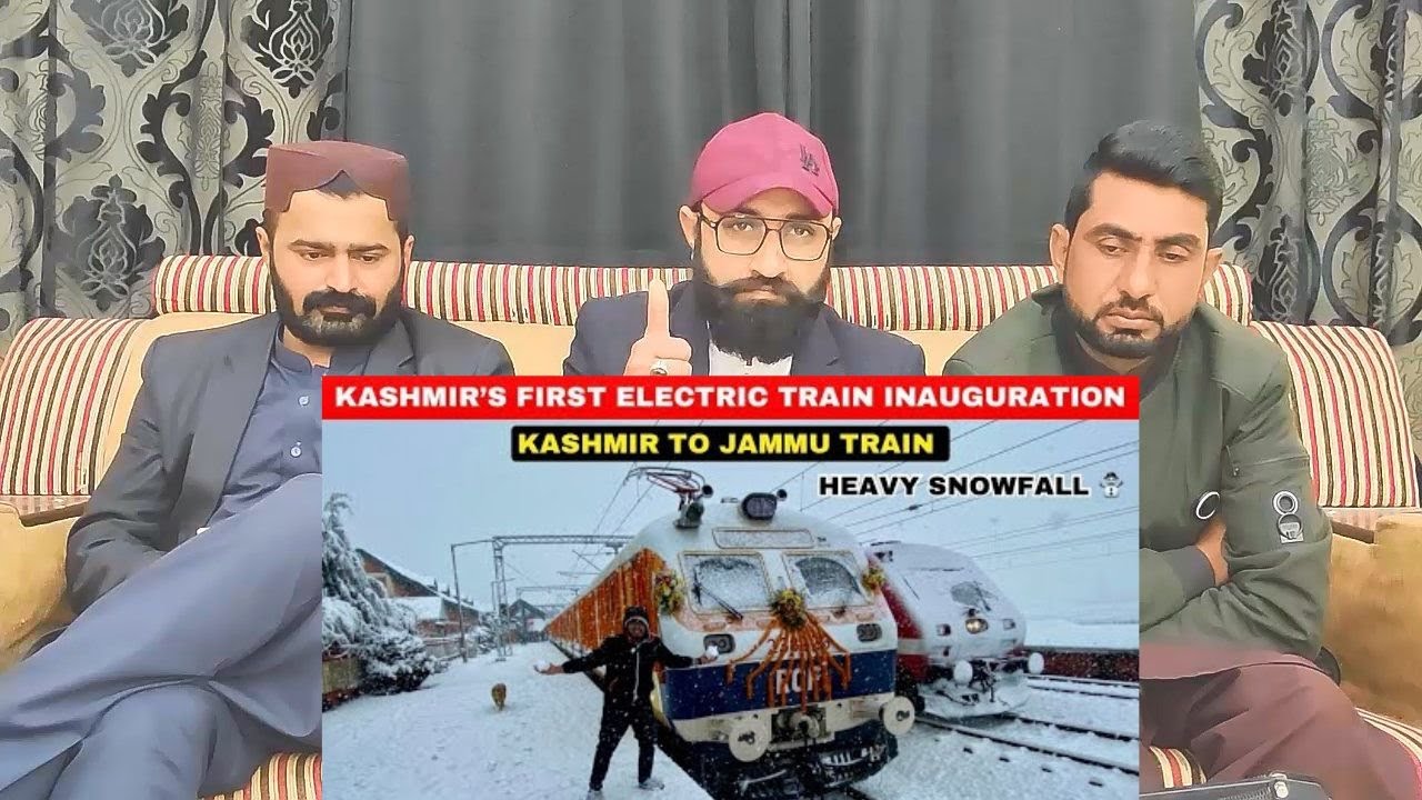 First Train From Kashmir to Jammu | Srinagar to Sangaldan Train Journey | USBRL  #PakistaniReaction