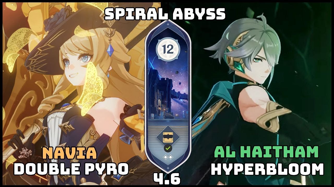 C0 Navia and C0 Al Haitham | Spiral Abyss 4.6 | Genshin Impact