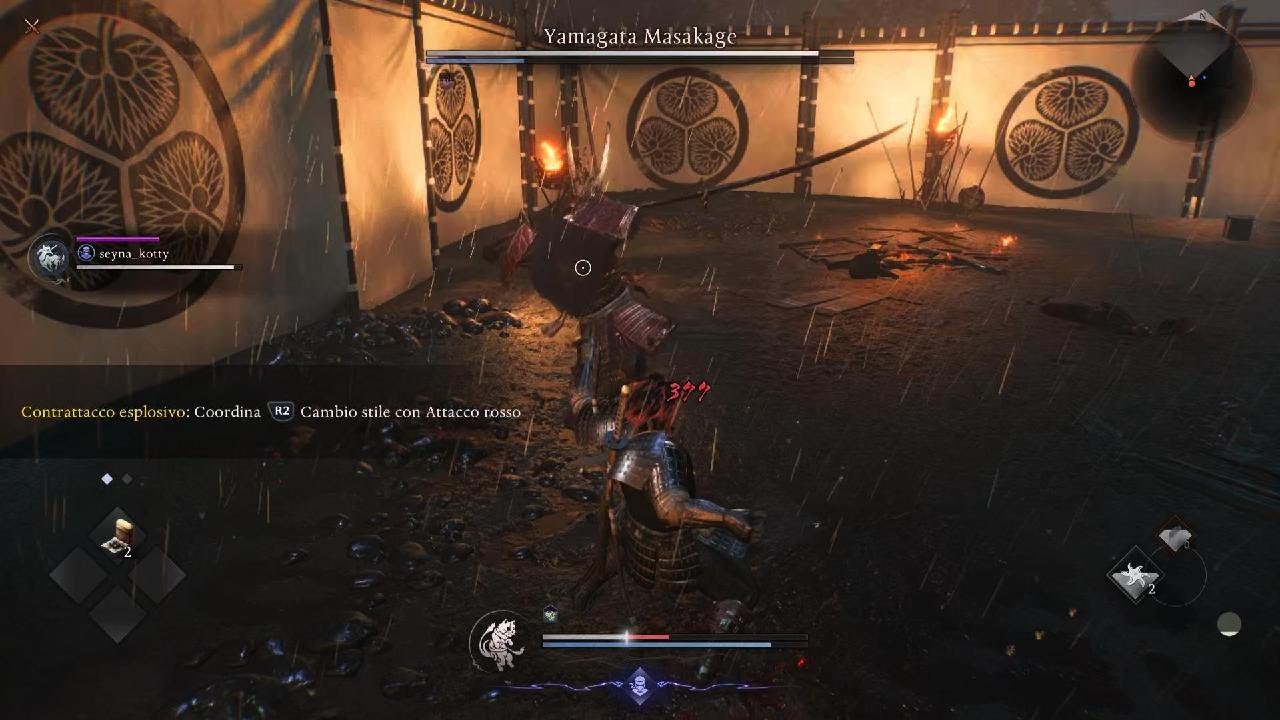 Demo di Nioh 3 Yamagata Masakage primo boss