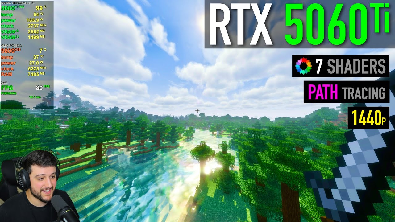 RTX 5060 Ti 16GB - Minecraft с шейдерами!