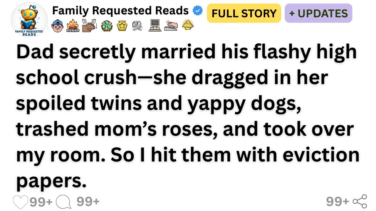 Dad secretly married his flashy high school crush—she dragged in her spoiled twins and yappy dogs...