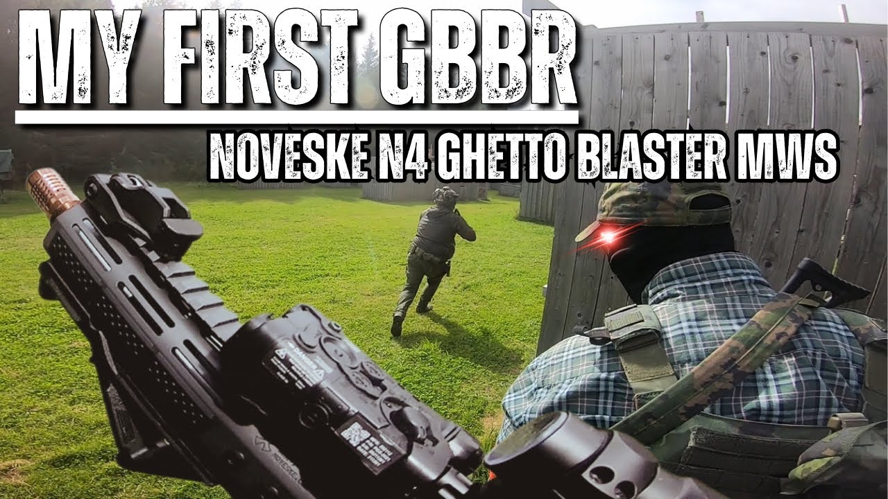 My First GBBR / Noveske N4 Ghetto Blaster MWS / Airsoft Gameplay & Funny Moments