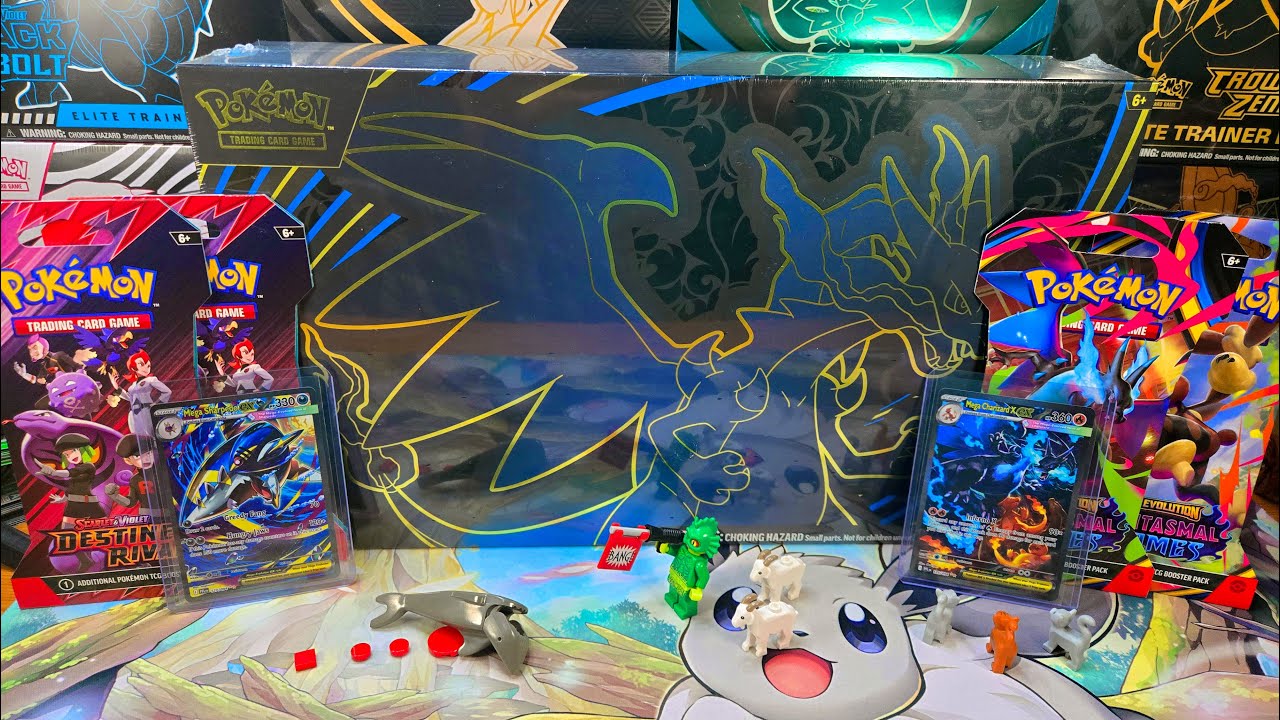 Christmas Eve Pokemon TCG Mega Charizard X EX Ultra-Premium Collection opening! Live Pokemon pack!