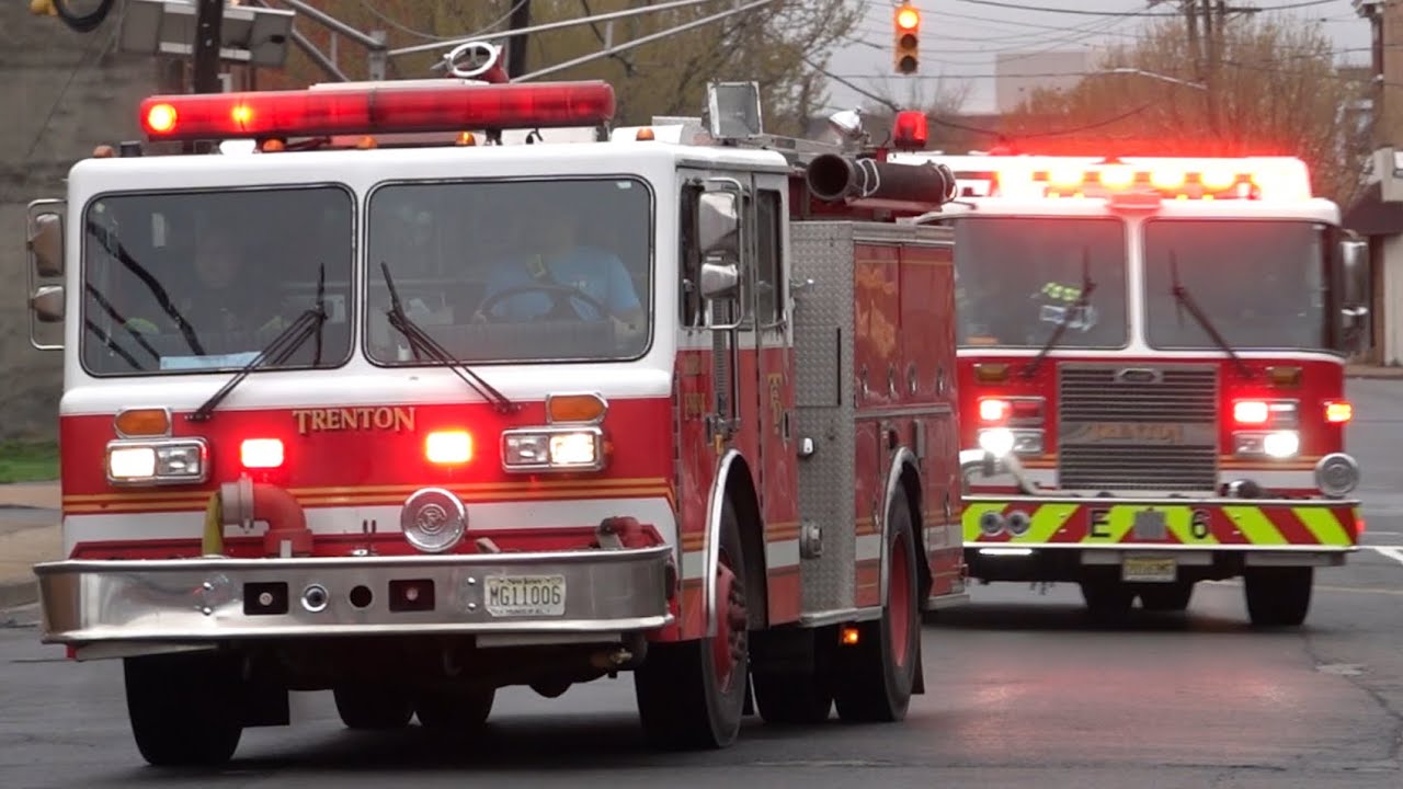 Trenton Fire Department 2nd Alarm Working House Fire Response 4/7/25