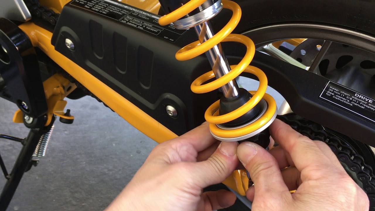 Honda Monkey Ohlins shock adjustment