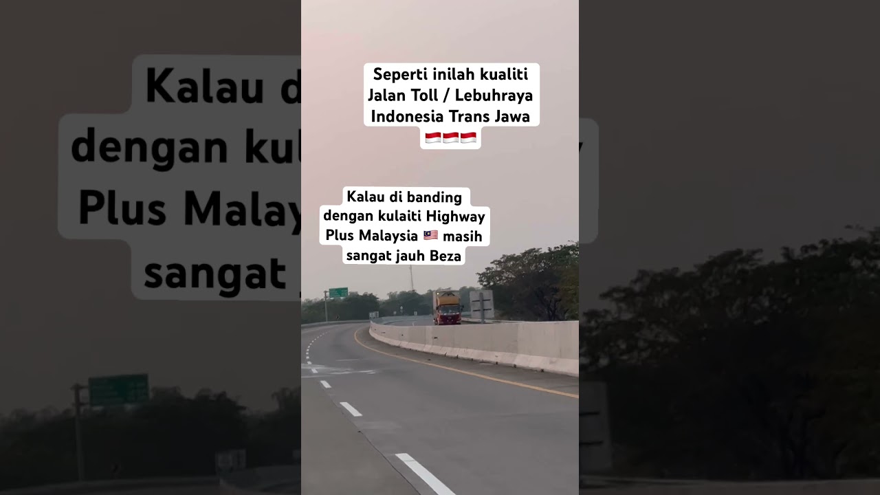This is the quality of the Indonesian Trans Java Toll Road / Highway🇮🇩 ‼️ #indomalay
