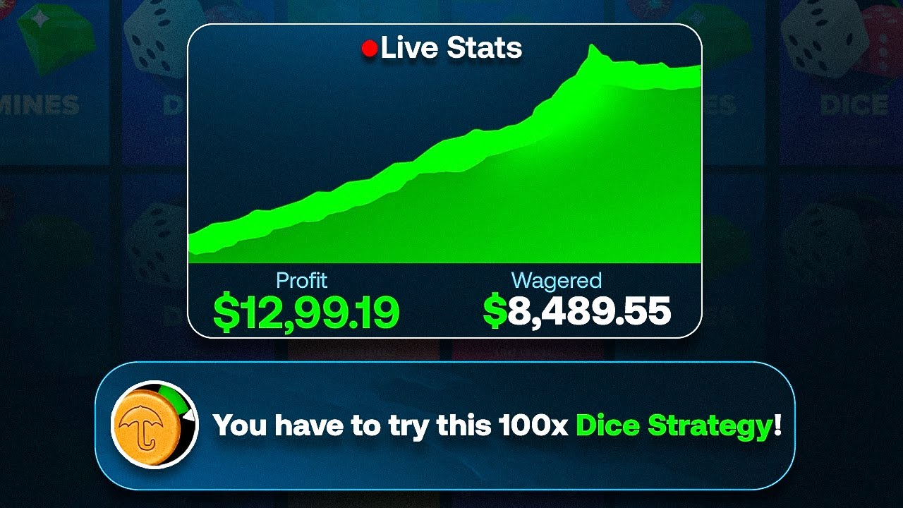 I Tried An INSANE 100x DICE STRATEGY On Stake!