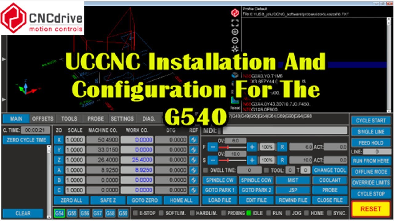 UCCNC Installation And Configuration For The G540..