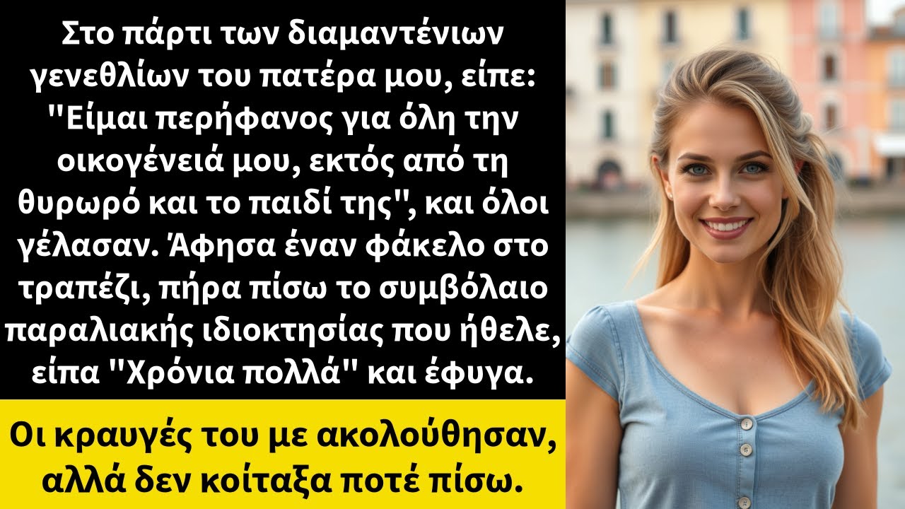 Στο πάρτι των διαμαντένιων γενεθλίων του πατέρα μου, είπε:Είμαι περήφανος για όλη την οικογένειά μου