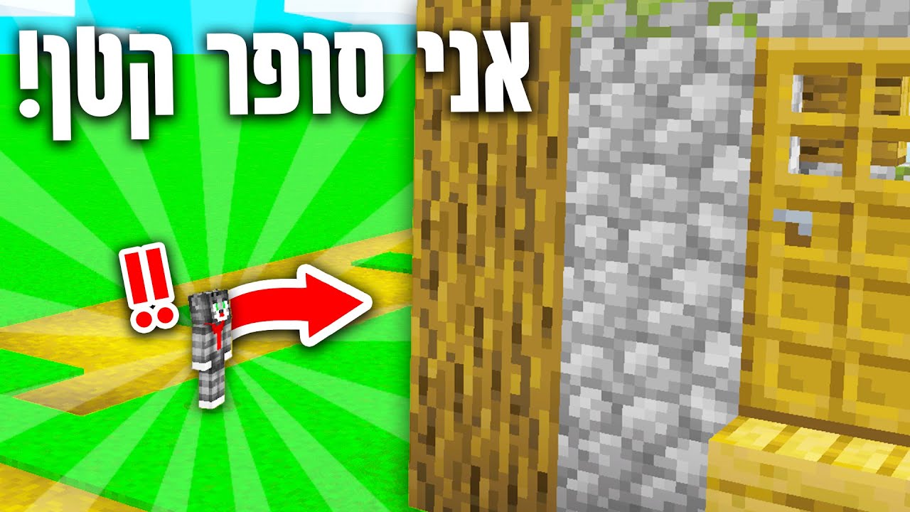 מיינקראפט, אבל אני סופר קטן.. *מיני מטרו!*