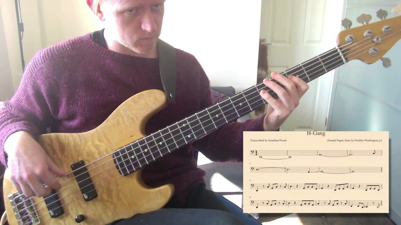 Donald Fagen 'H-Gang' Bass Playthrough (with Free Transcription)