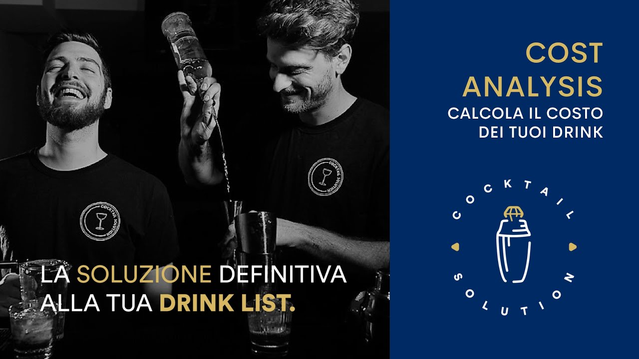 Ep.1 Drink Cost - Che cos'è e come calcolarlo usando Excel | Cocktail Solution
