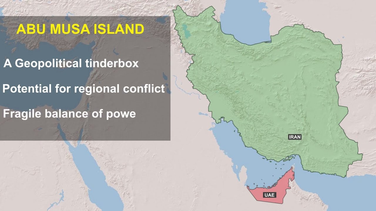 Map animation | Iran-UAE Island Dispute