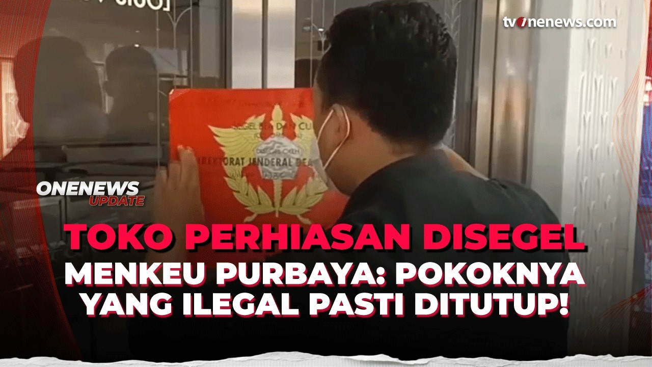 Purbaya Buka Suara usai Bea Cukai Segel Toko Perhiasan Mewah | OneNews Update