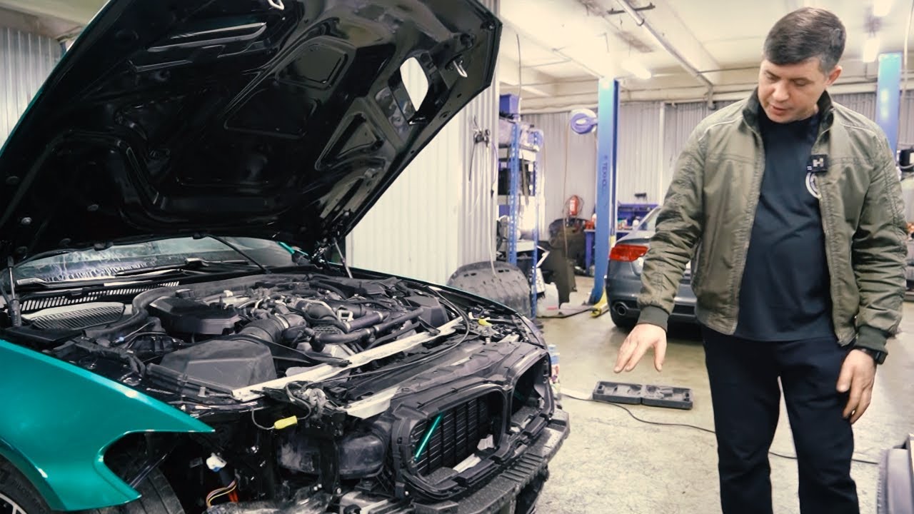 Восстанавливаем проводку на BMW M5 после ДТП