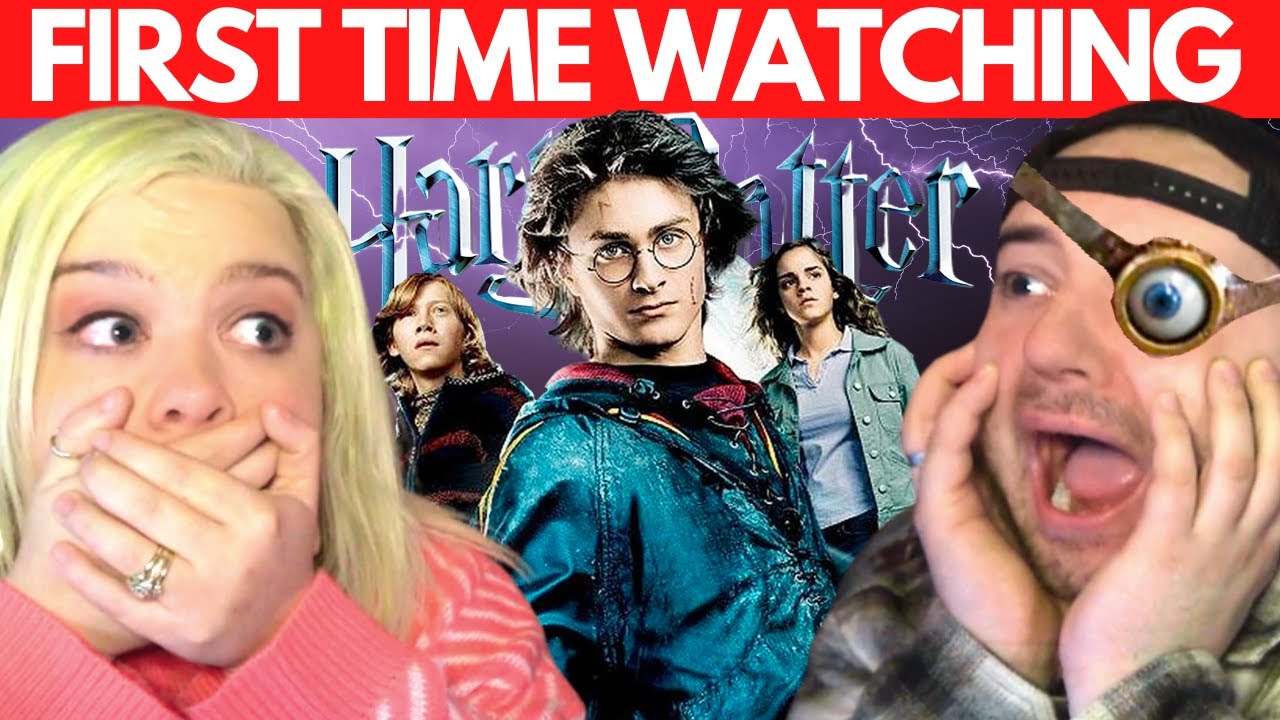 My Husband Watches HARRY POTTER AND THE GOBLET OF FIRE for the FIRST Time!