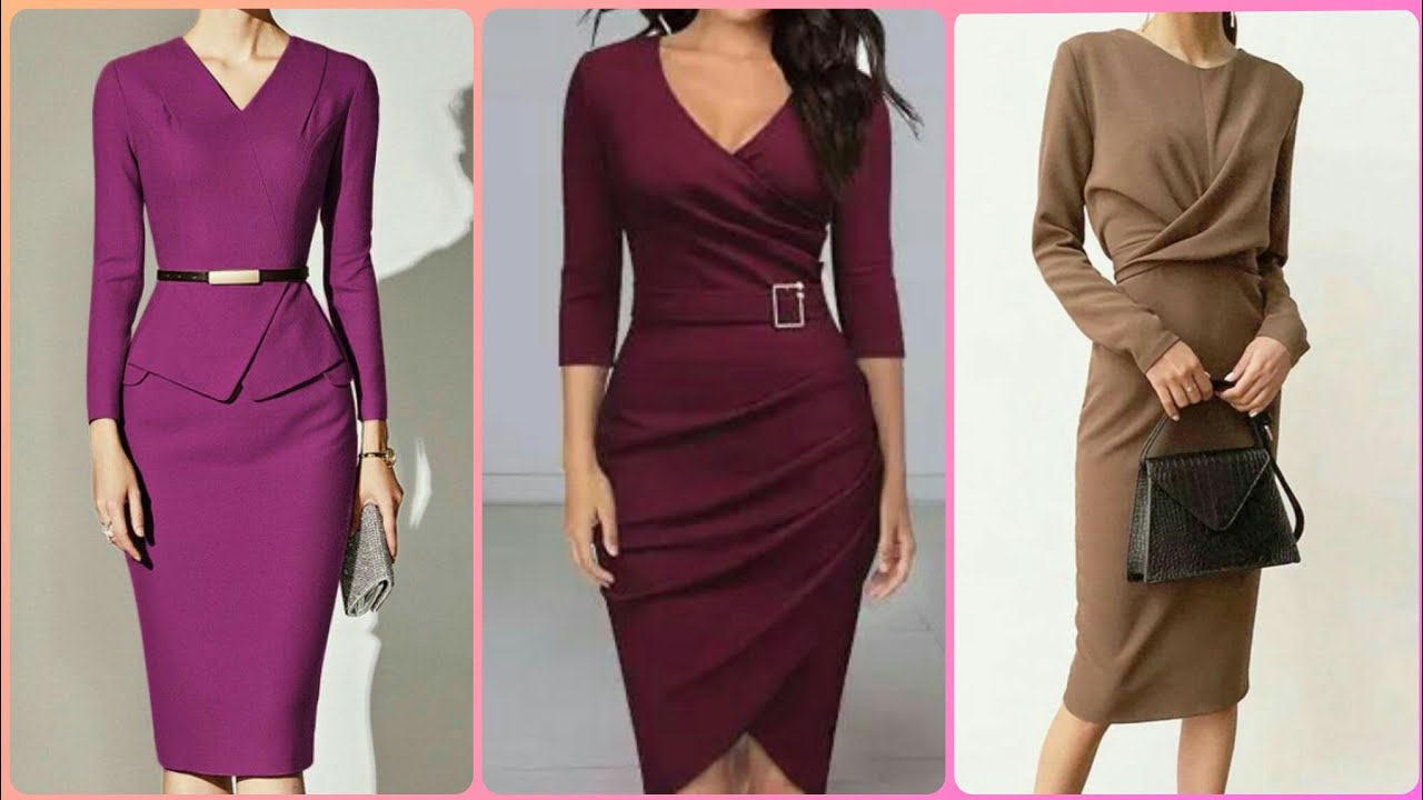 Classy office wear bodycon Pencil dresses/ideas for business women