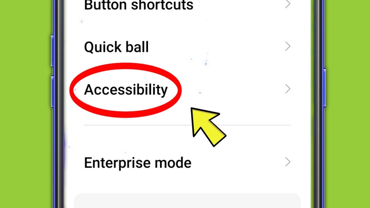 Accessibility Setting in Redmi Phone