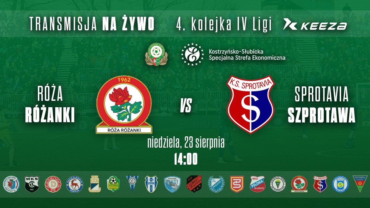 R&Oacute;ŻA R&Oacute;ŻANKI - SPROTAVIA SZPROTAWA &ndash; KEEZA IV LIGA LUBUSKA