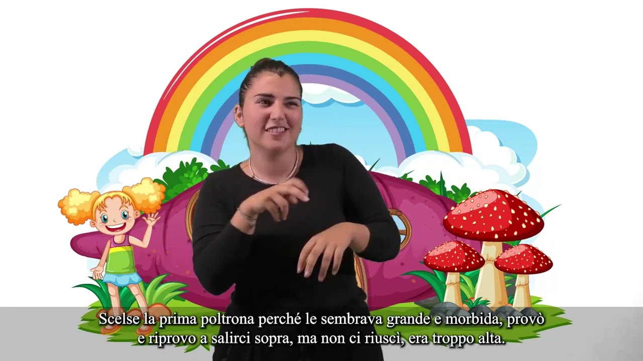 La famiglia orso e Riccioli d'oro. Lettura nella Lingua dei Segni Italiana