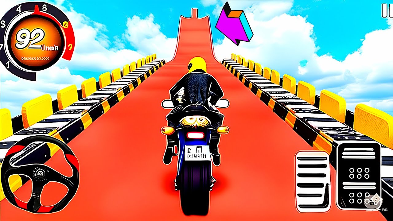 💯Mega Ramp Moto Bike Racing Games💯- Super Hero Bike Mega Ramp Simulator 3D - Android Gameplay Ep 38💥