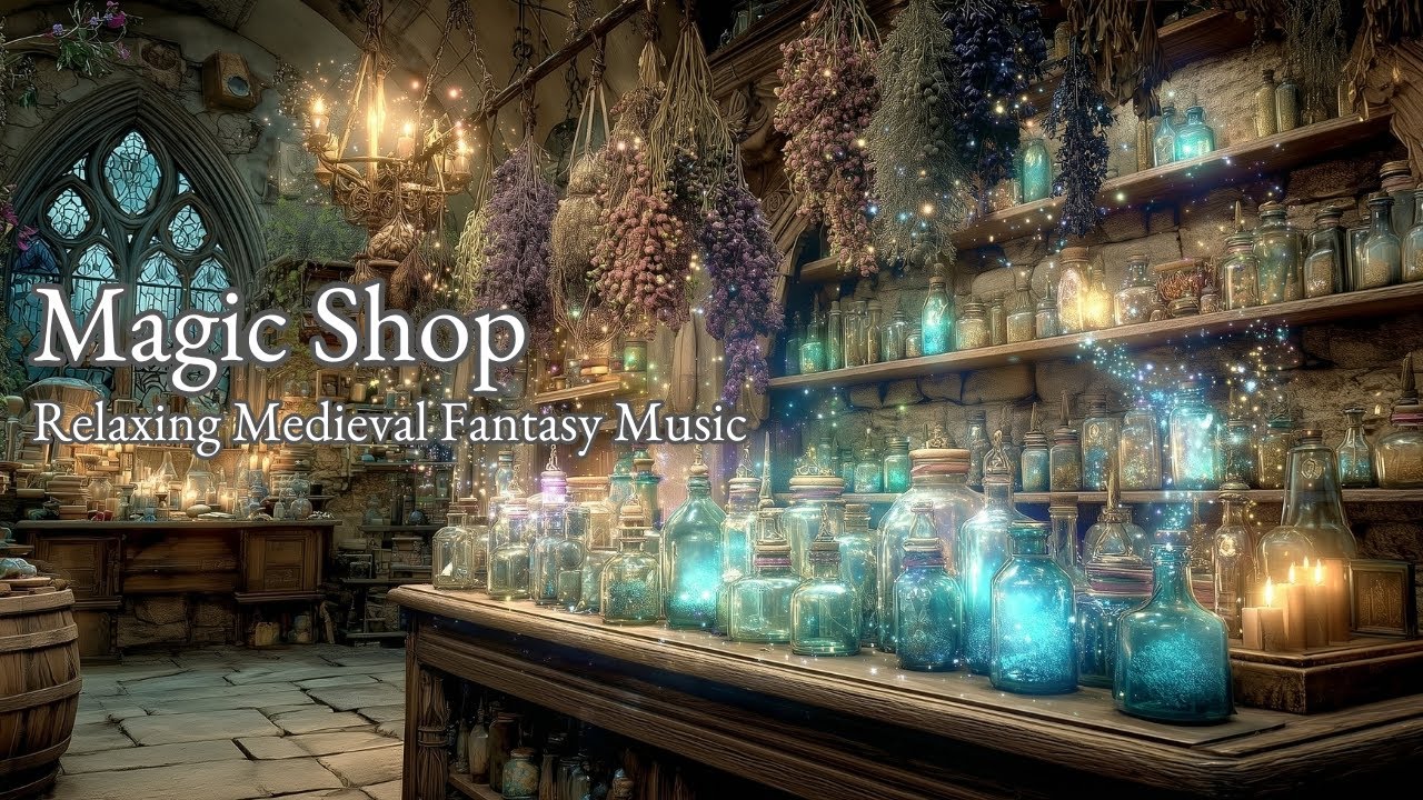 Magic Shop | Средневековая Фэнтези Музыка – Кельтская Атмосфера для Учёбы, Концентрации и Сна