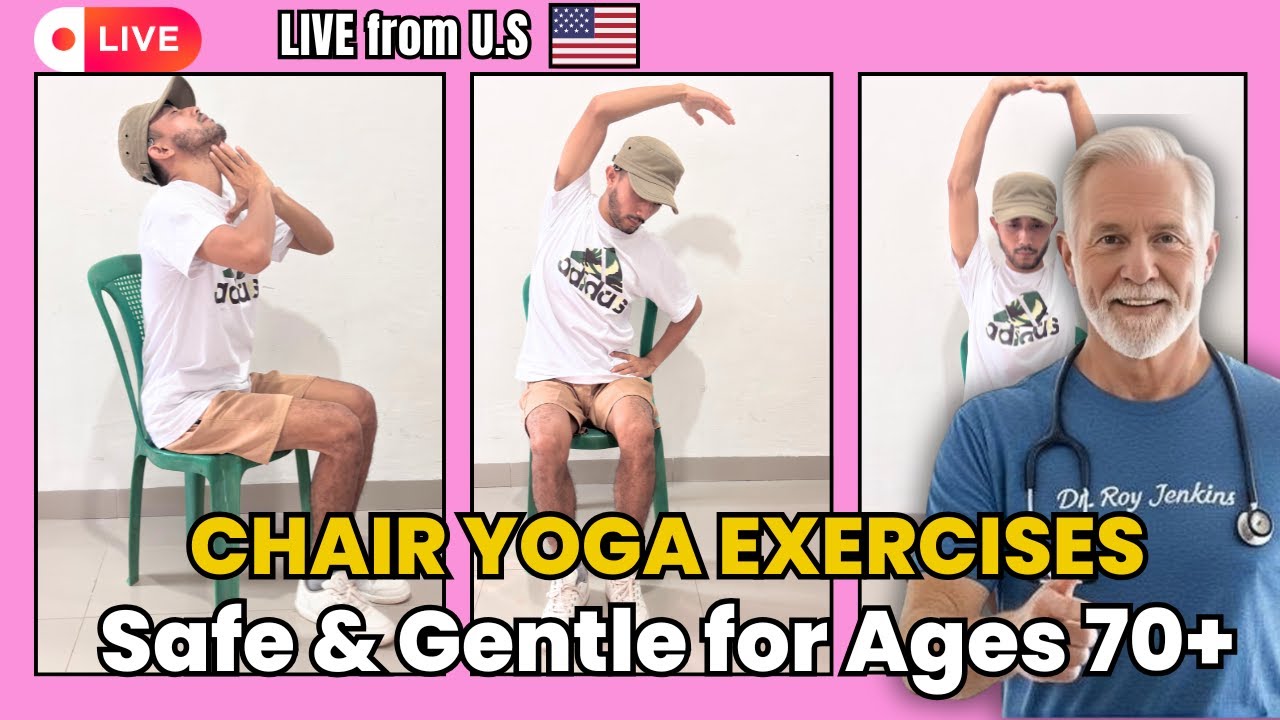 Stretching Exercises for Senior 🧘‍♂️ Stretch Safely & Stay Active at Home with Yoga for Seniors