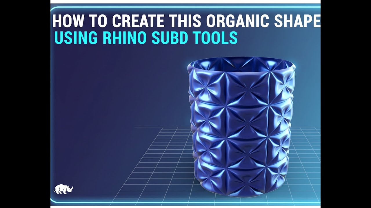 Rhino 3D SubD surface modeling tutorial