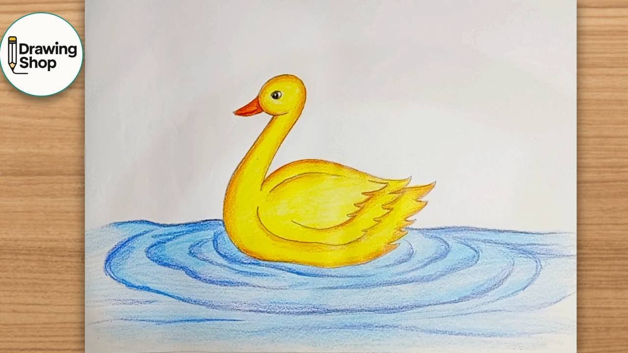 How to draw duck step by step || Easy Drawing