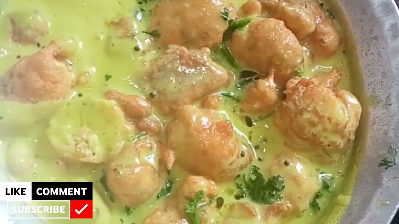  Kadhi Pakoda Banane ka Sabse Asan Tarika ✨ 🍲 #recipe#viralvideo #trending 