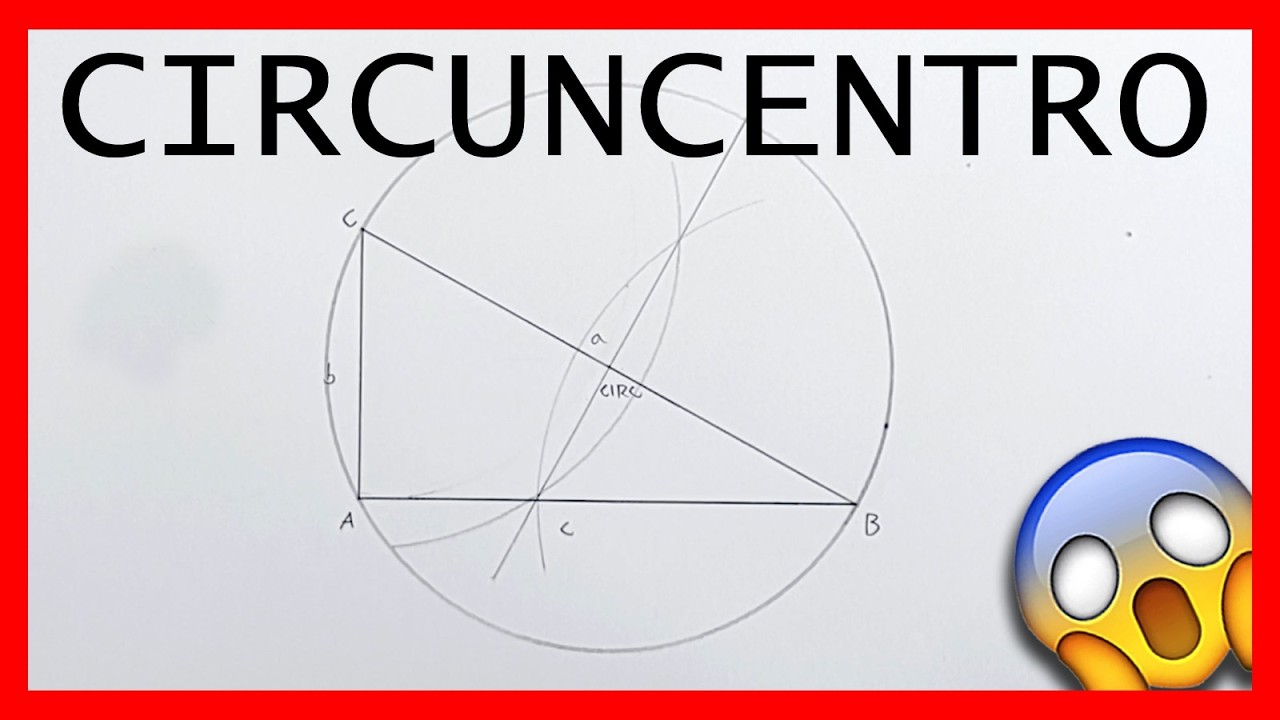 Circuncentro de un tri&aacute;ngulo con mediatrices | rectas notables | circunferencia circunscrita