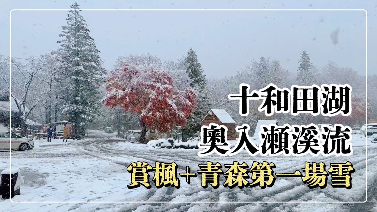 【日本旅遊】十和田湖+奧入瀨溪流賞楓｜青森秋冬第一場雪｜十和田湖露營場小木屋｜盛岡城跡公園
