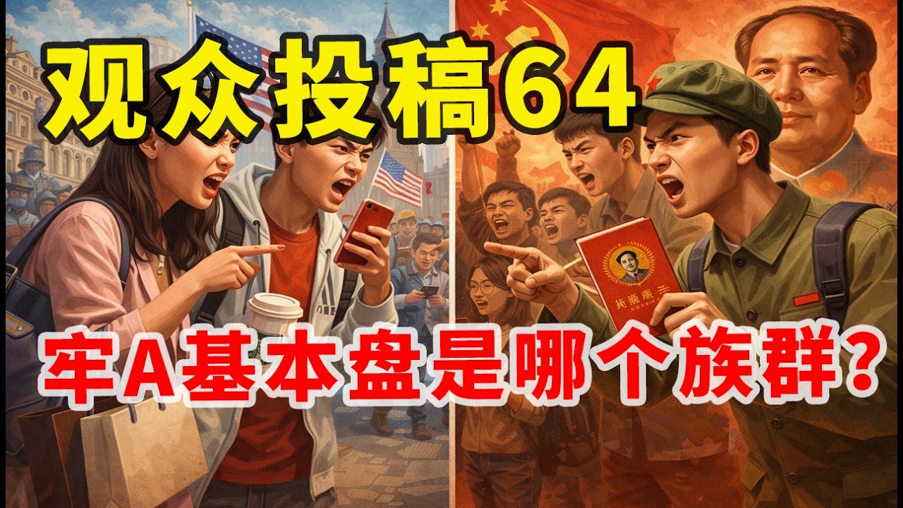 【观众投稿64】为什么很多见过世面的留学生反倒是粉红？| 一位观众如何从狂热毛左，变成清醒反贼？| 牢A的基本盘是谁？