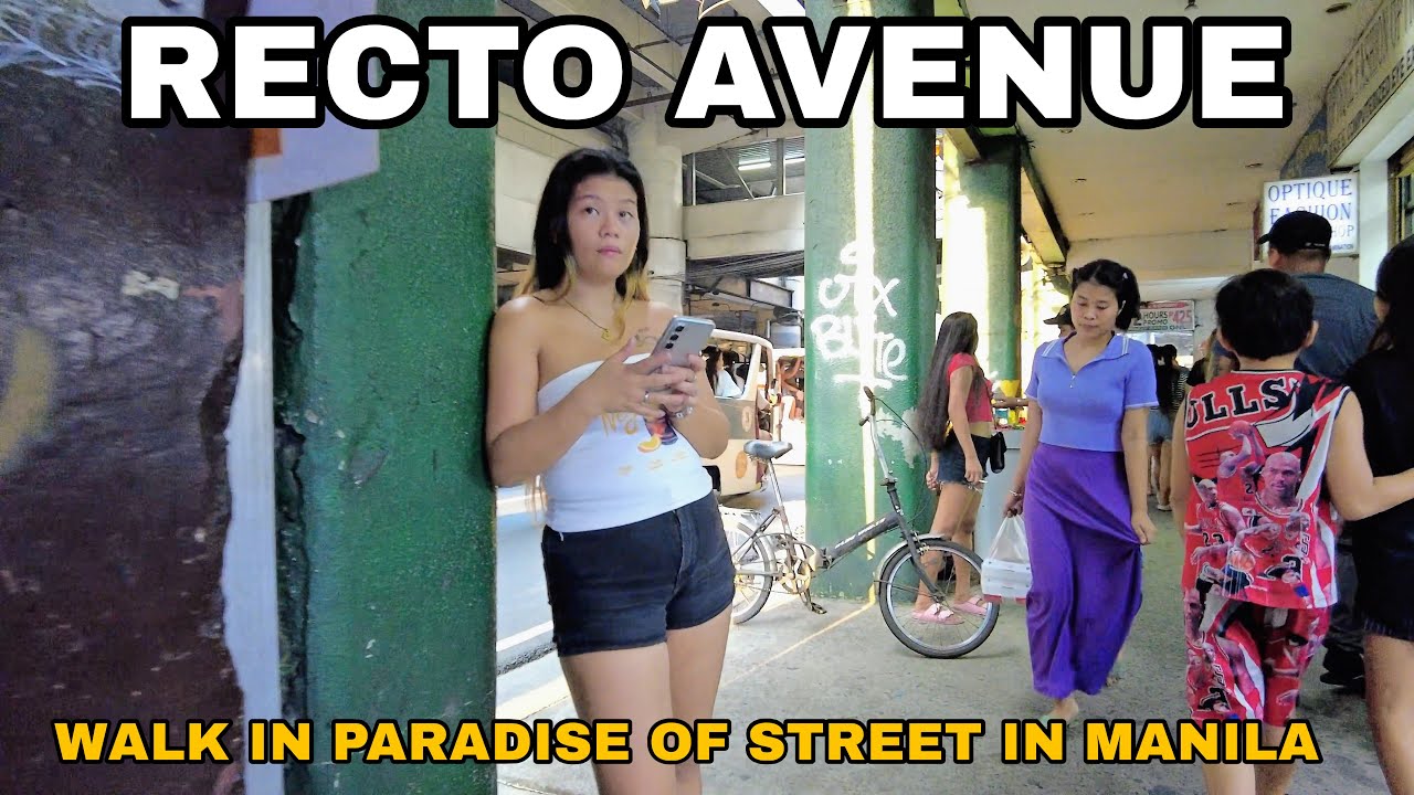 RECTO AVENUE AFTERNOON WALK BUSIEST STREET IN MANILA | MANILA PHILIPPINES[4K]
