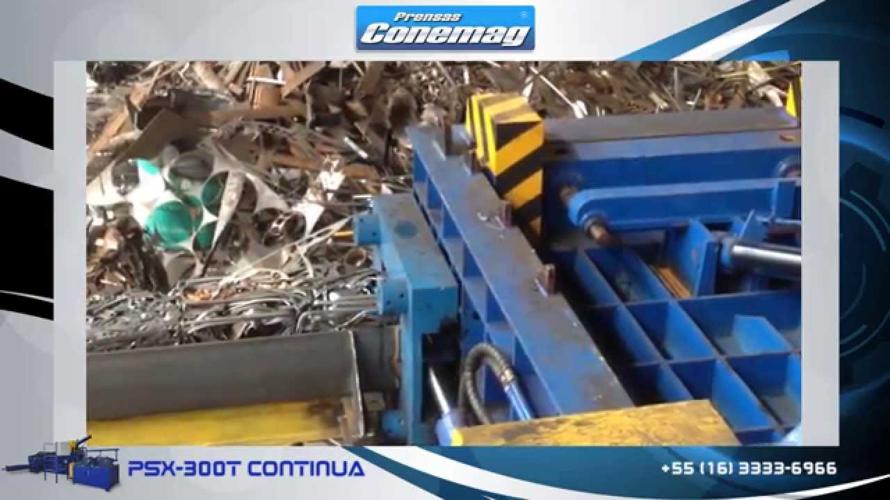 PSX300T CONTINUA - Prensa Jacaré Sucateira -  (16) 3333-6966