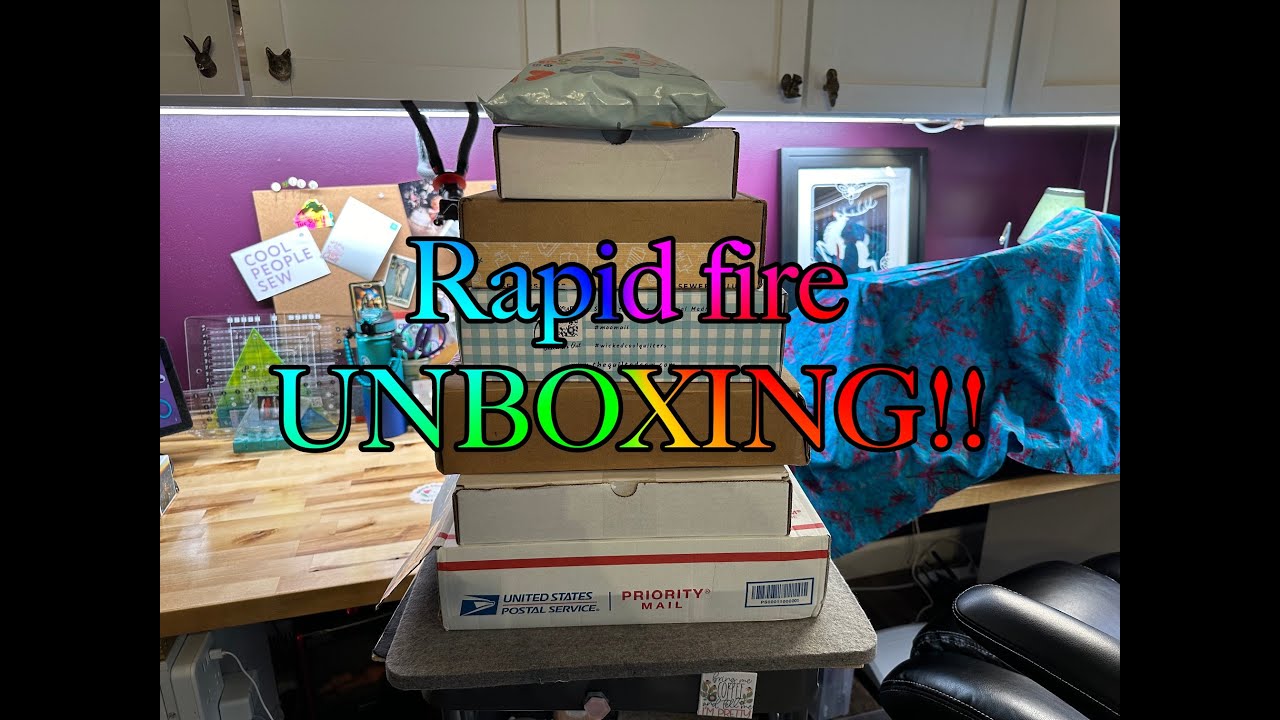 Rapid Fire UNBOXING! Seven quilting subscription boxes, some old friends and a few that are NEW!