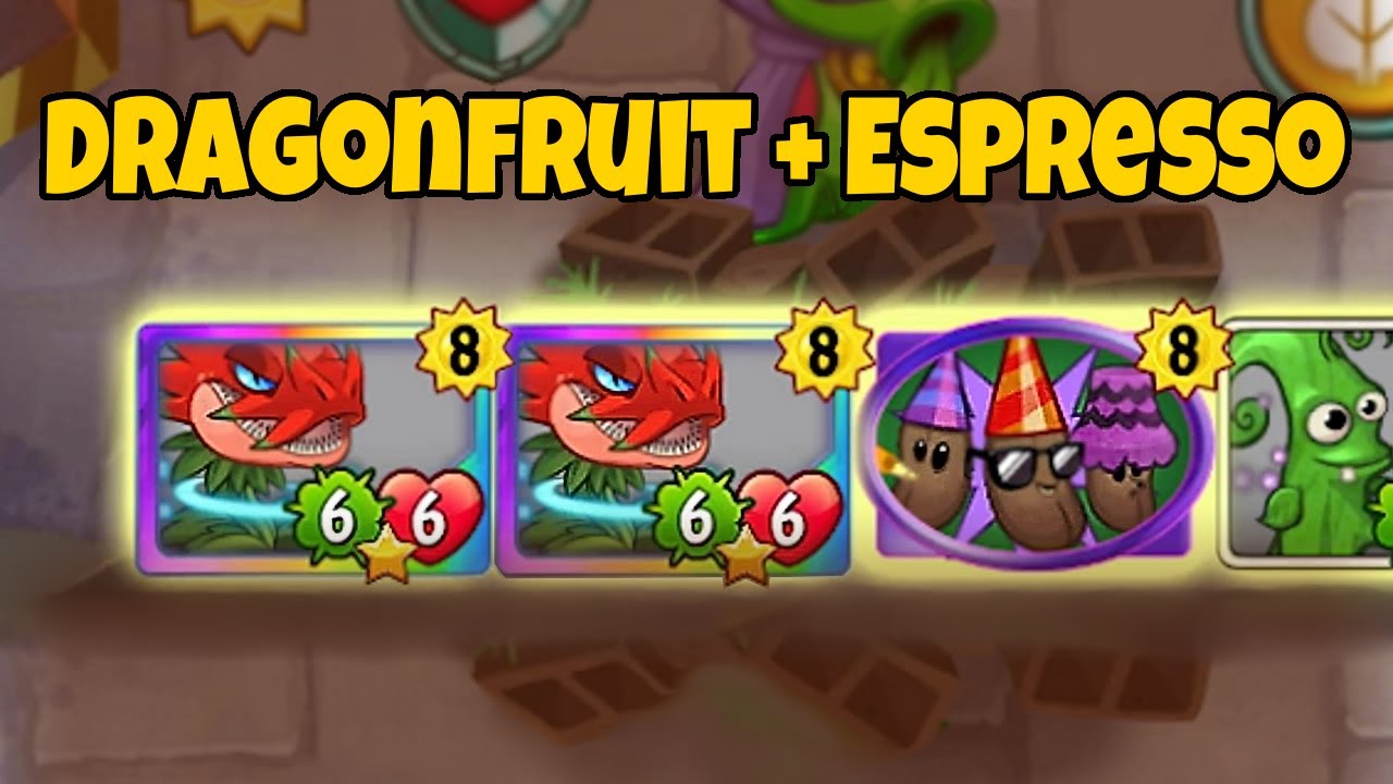 Green Shadows Espresso Fiesta With Dragonfruits in PvZ Heroes