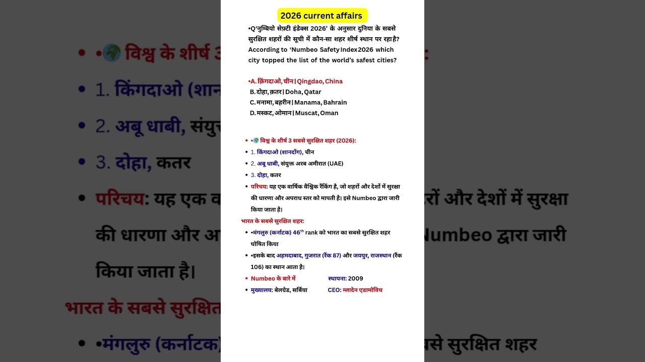 Daily Current Affairs & GK MCQs 57 | Important Questions for Competitive Exams #57 
