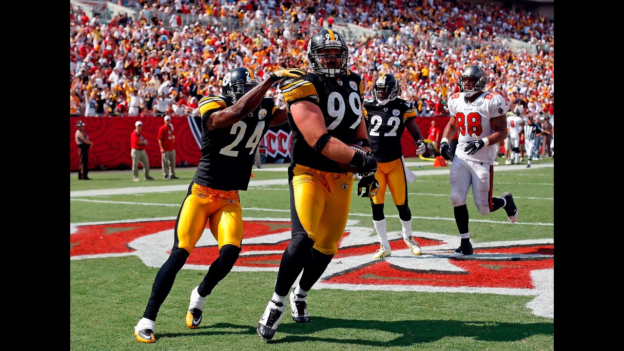 Pittsburgh Steelers Rare Touchdowns: Brett Keisel 79-Yard INT Return vs. Buccaneers 9/26/10
