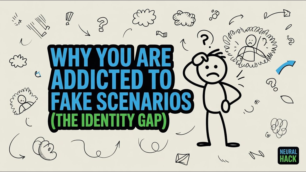 Why You Are Addicted To Fake Scenarios (The Identity Gap)