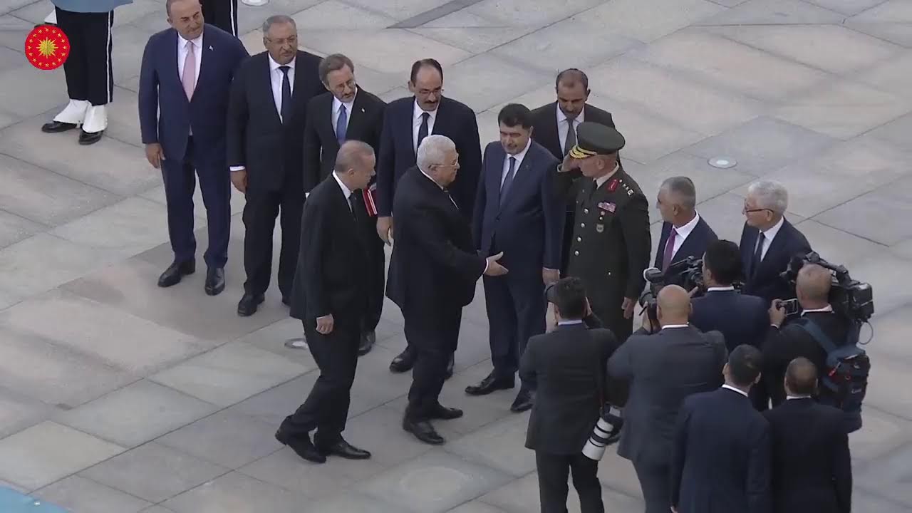 Filistin Devlet Başkanı Mahmud Abbas’ı Resmî Karşılama Töreni