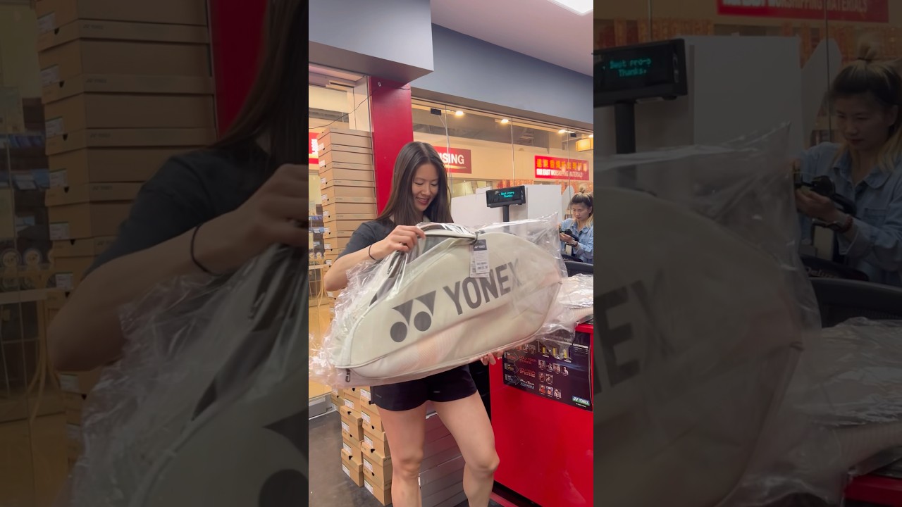 I got a new badminton bag!! #badmintonbag #yonex #badminton #shopping