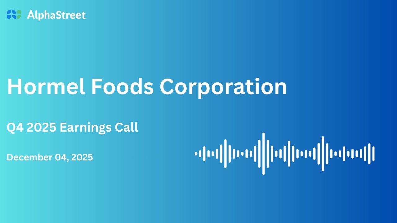 HRL Stock | Hormel Foods Corporation Q4 2025 Earnings Call