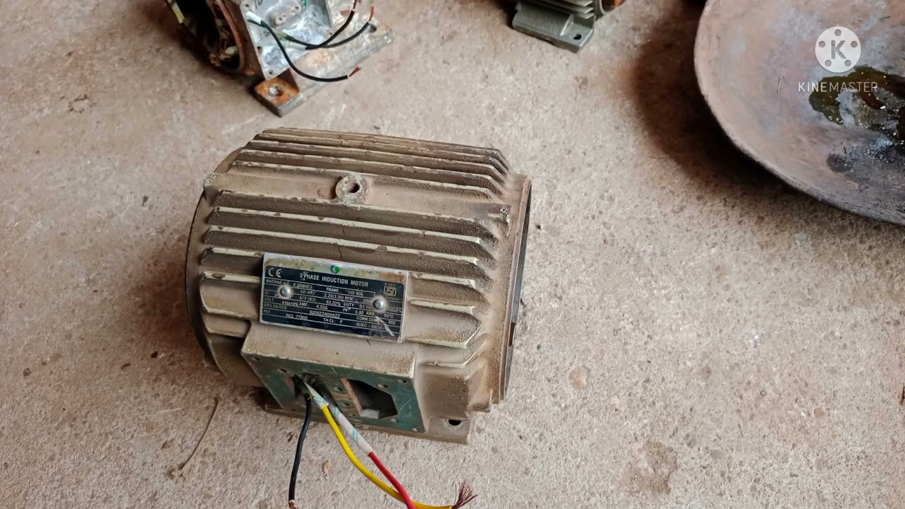 Crompton Greaves 3hp 3 phase INDUCTION MOTOR rewinding