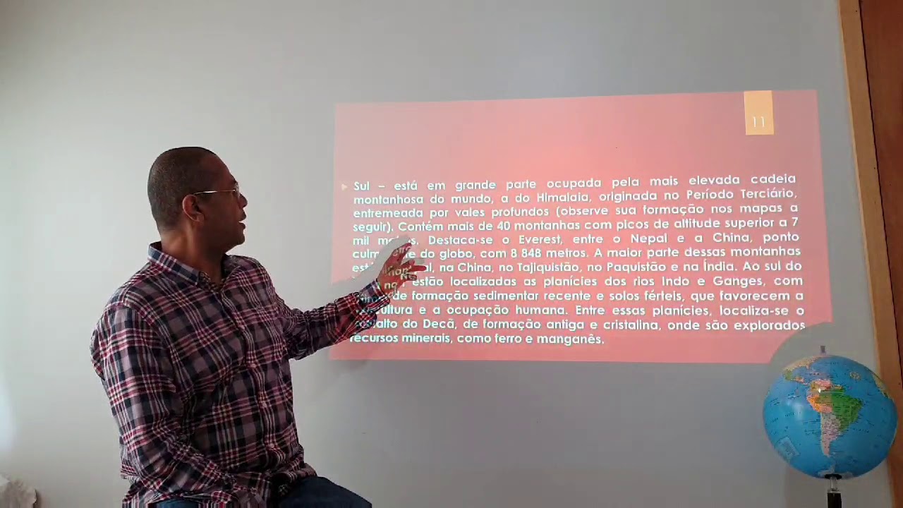 Aula de Geografia - Professor Luciano - Ásia: Aspectos Naturais