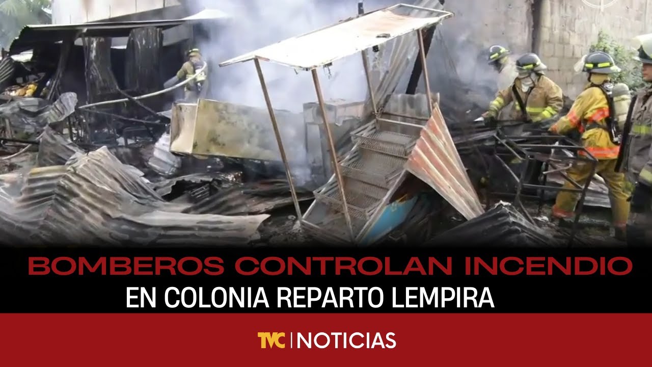 Bomberos controlan incendio en Colonia Reparto Lempira de SPS.