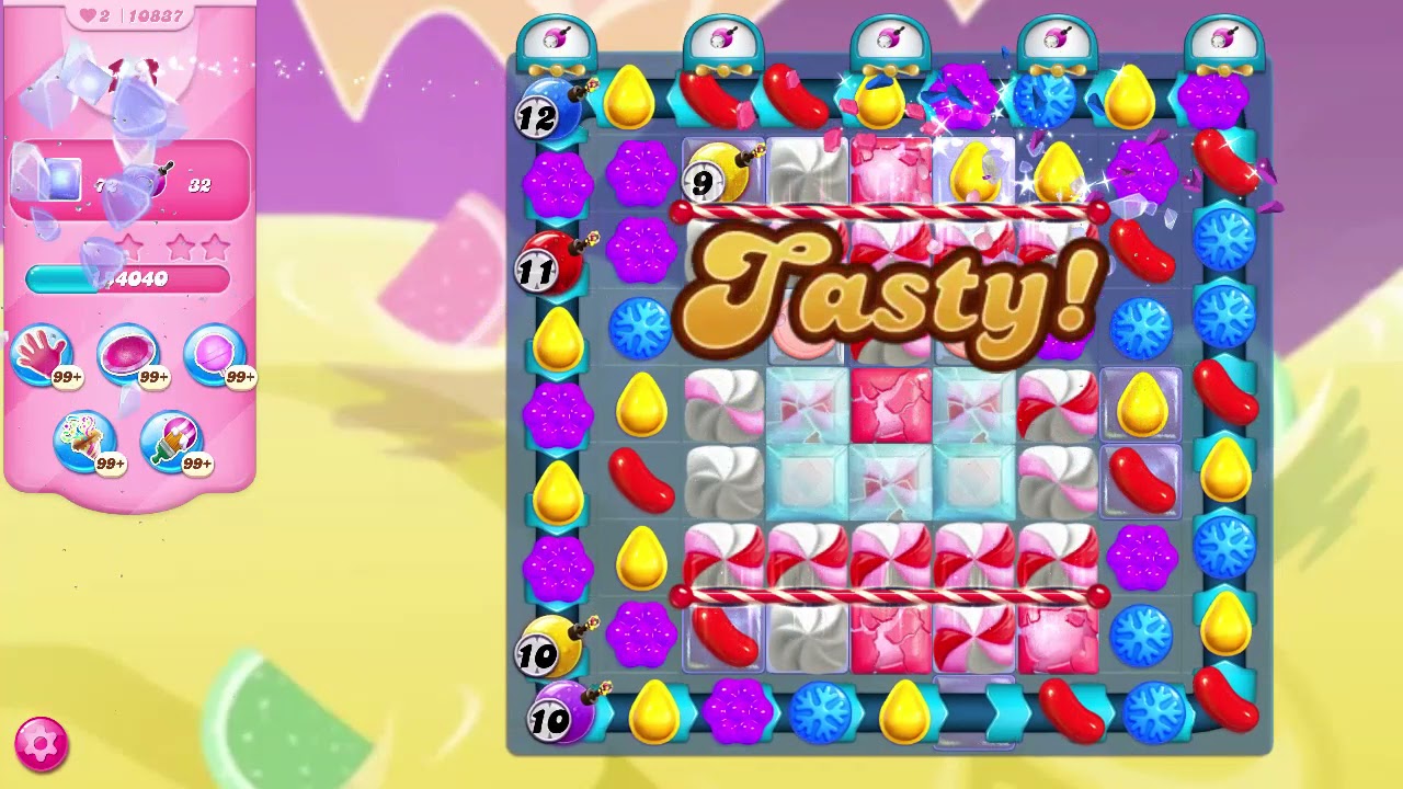 Candy Crush Saga Level 10837 NO BOOSTERS