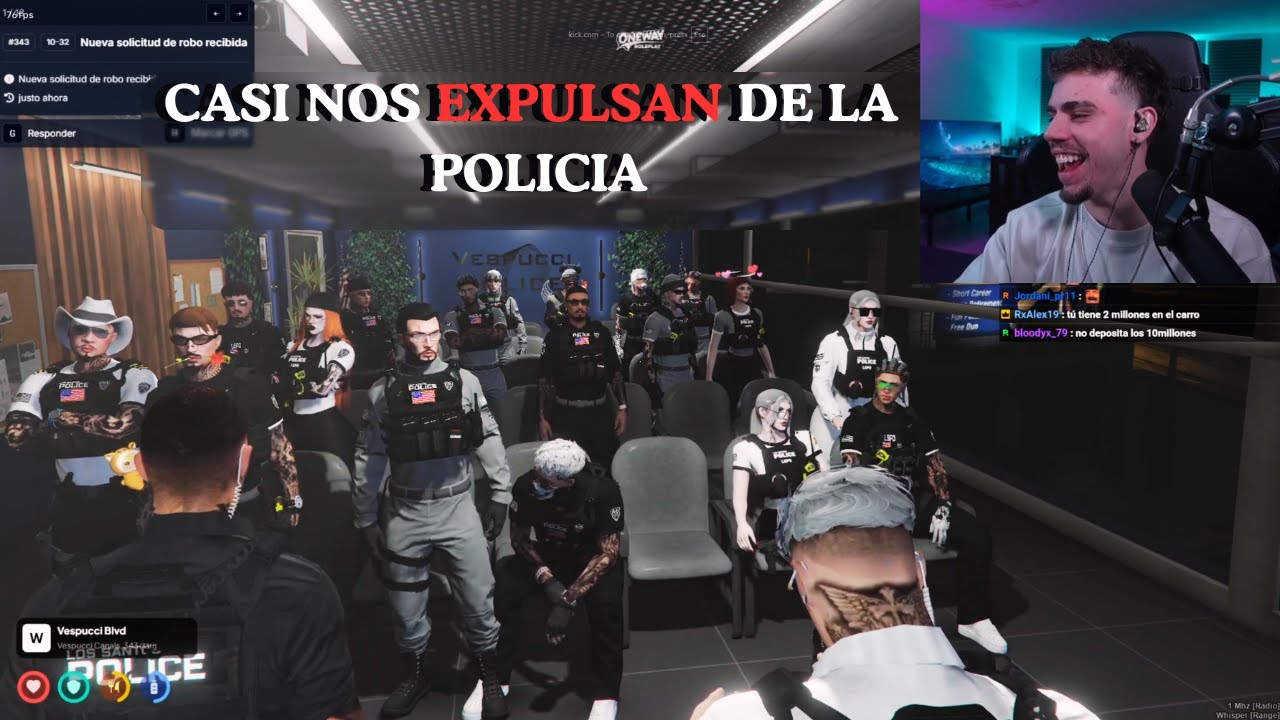 CASI NOS BOTAN A TODOS DE LA POLICIA