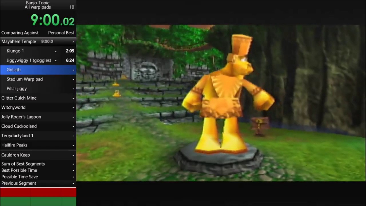 Banjo-Tooie all warp pads speedrun in 1:42:26